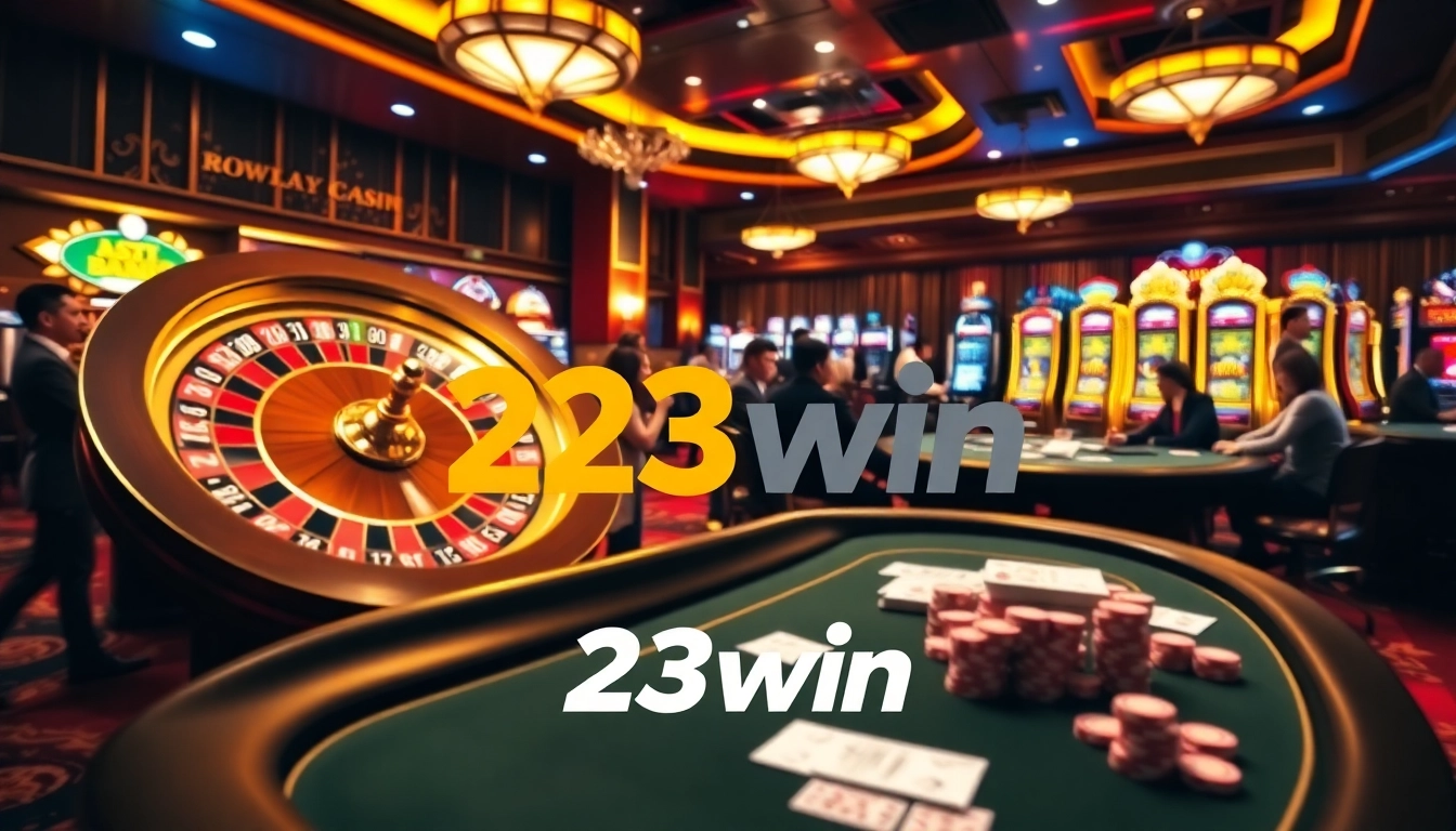 Experience the thrill of 23win with vibrant casino games at an exciting gaming table.