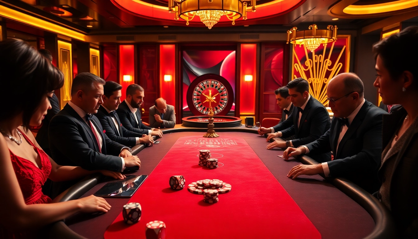 Engaging poker game scene highlighting excitement at sv66.group casino.