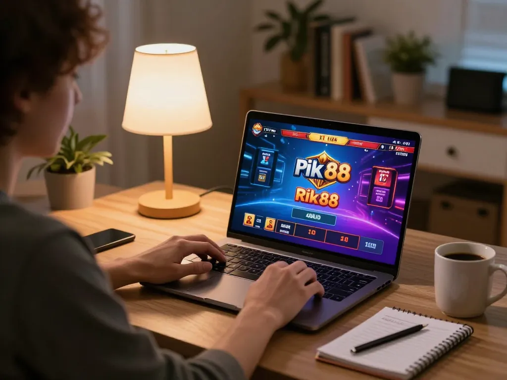 Engage with Rik88 on a laptop at home while utilizing strategic betting notes for maximum enjoyment
