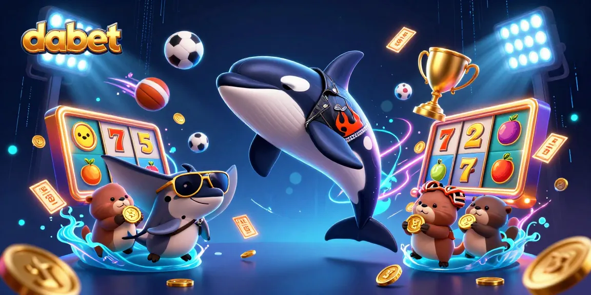 Dabet brings the thrill of online gaming to life with an exciting illustration featuring characters and casino elements.