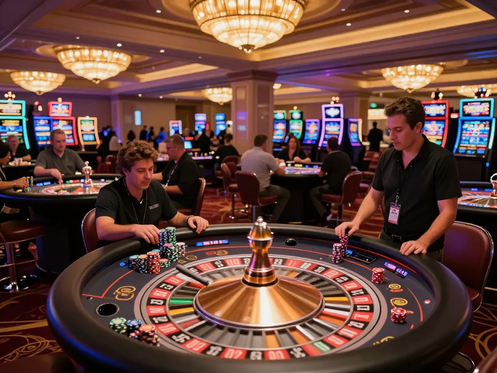 da88pc players engage at roulette tables with exciting gameplay, creating a vibrant casino atmosphere