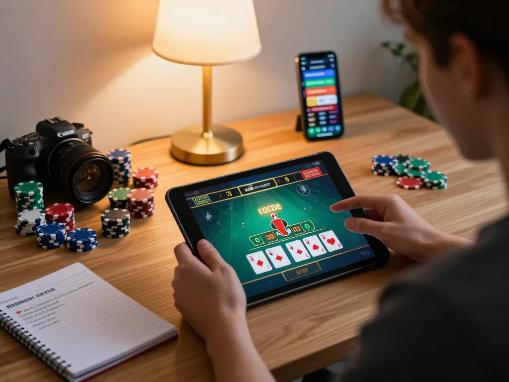 Engaging in virtual blackjack gaming on ta88e tablet with detailed strategies and chips