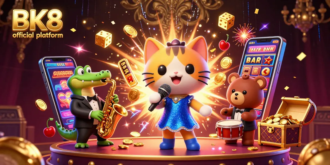 Spin winning jackpots at the BK8 official platform with vibrant casino characters and dynamic visuals.