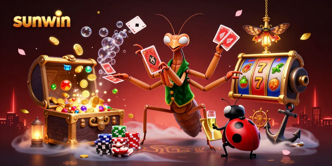 Play exciting games like slots at sunwin, featuring colorful characters and dynamic visual effects.